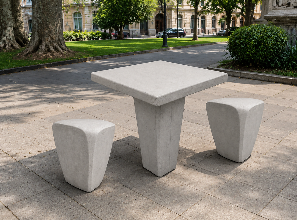 Miniatura: Conjunto Mesa G-by + 2 bancos Zora