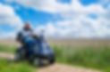 Large scooter outside