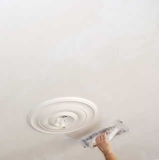 Plastered ceiling