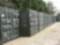 green shipping containers