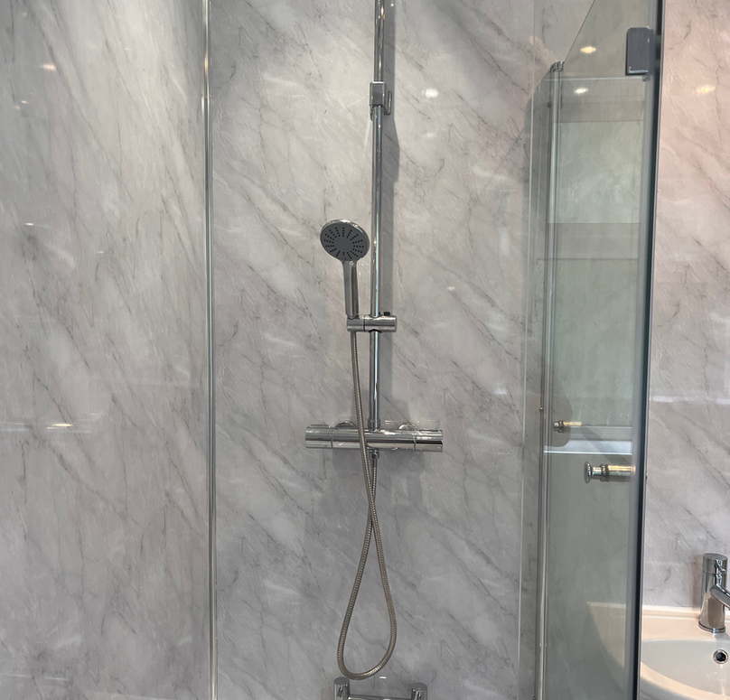 New shower
