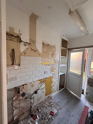 Kitchen ripped out