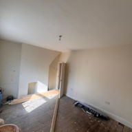 Stripped out room