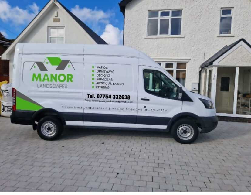 Manor paving and landscapers van