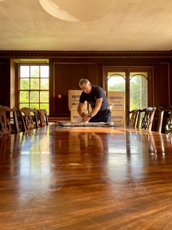 Moving vintage table