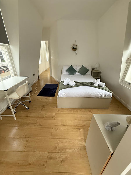 bedroom after a clean