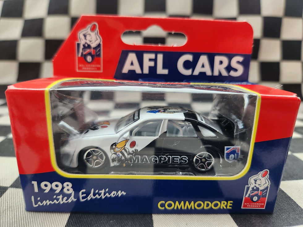 Special! Matchbox 1998 AFL Cars Collingwood Magpies Commodore