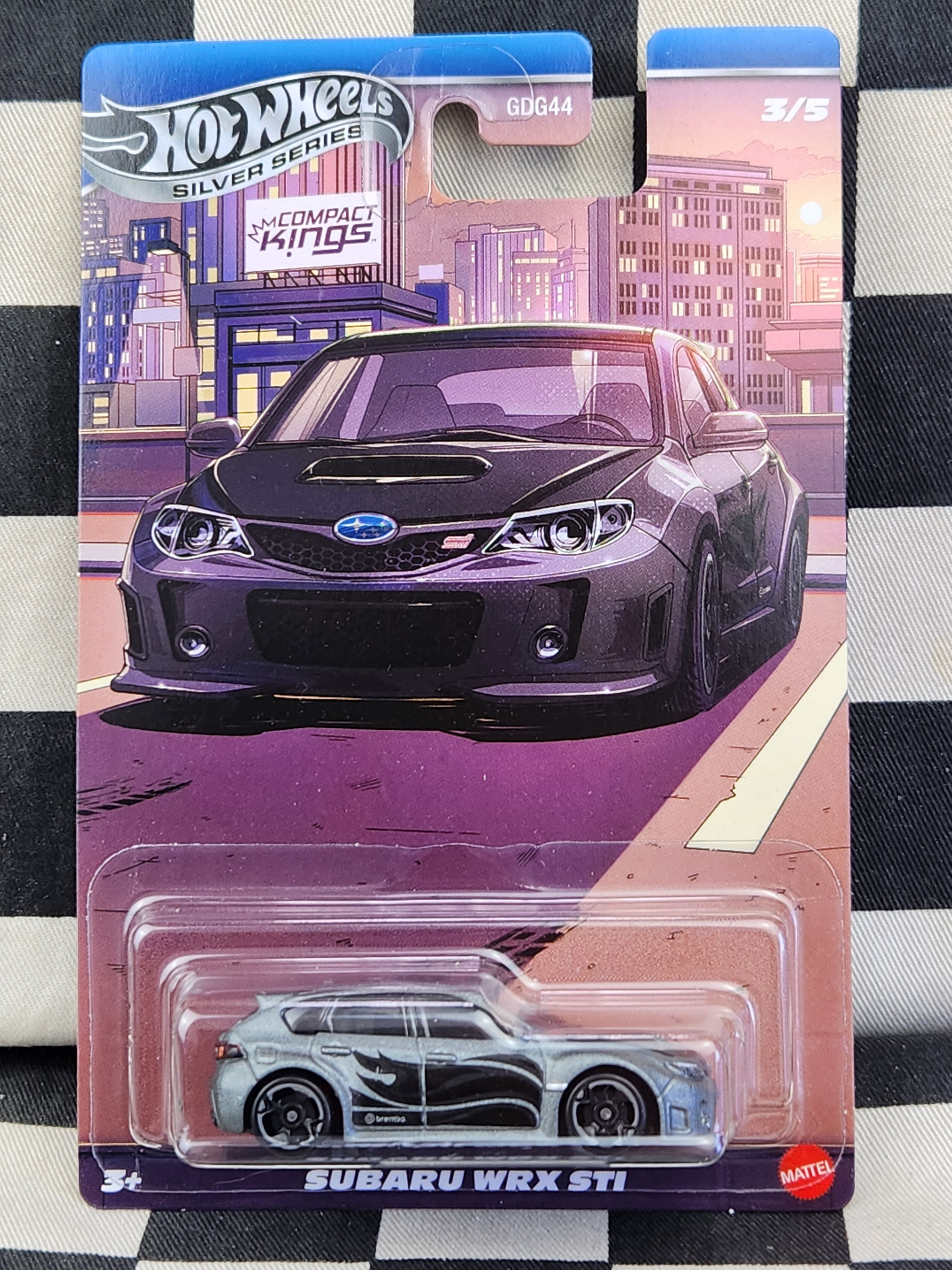Hot Wheels Silver Series Compact Kings Subaru WRX STi