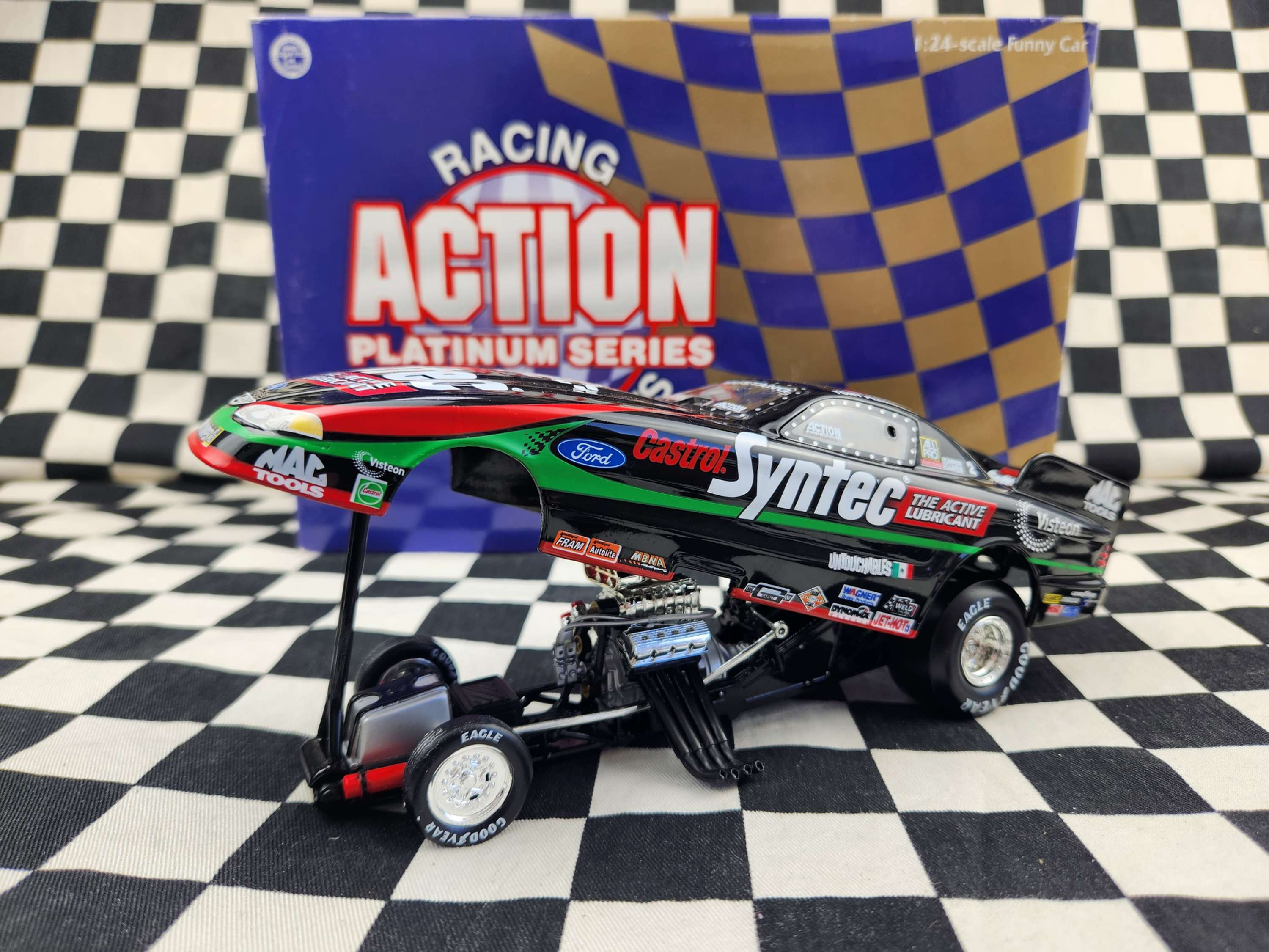 Action Collectible NHRA Mustang Funny Car Tony Pedregon Castrol Sytec 1/24 Scale