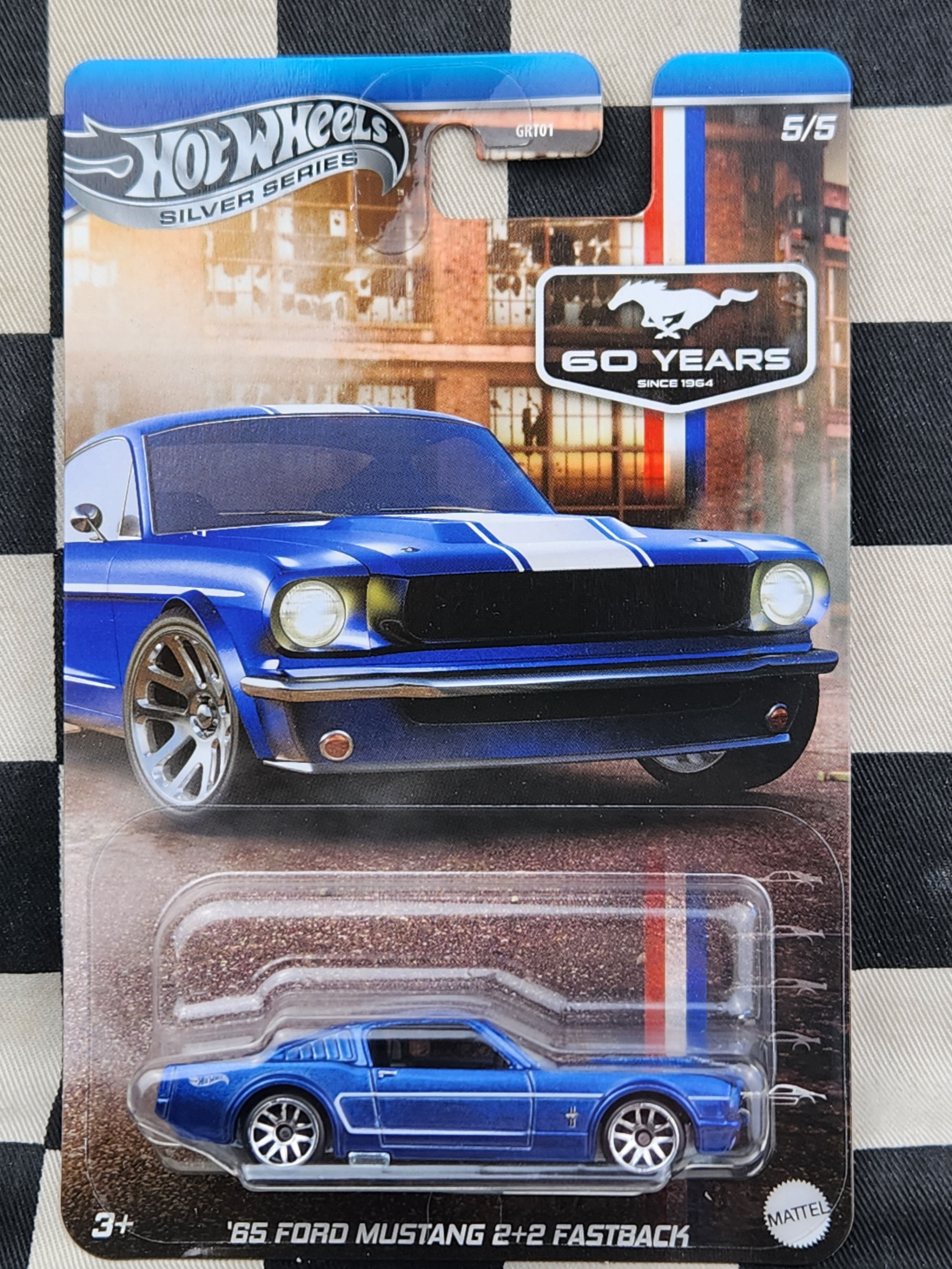 Hot Wheels Silver Series Mustang 60 Years CHASE 65 Ford Mustang 2+2 Fastback