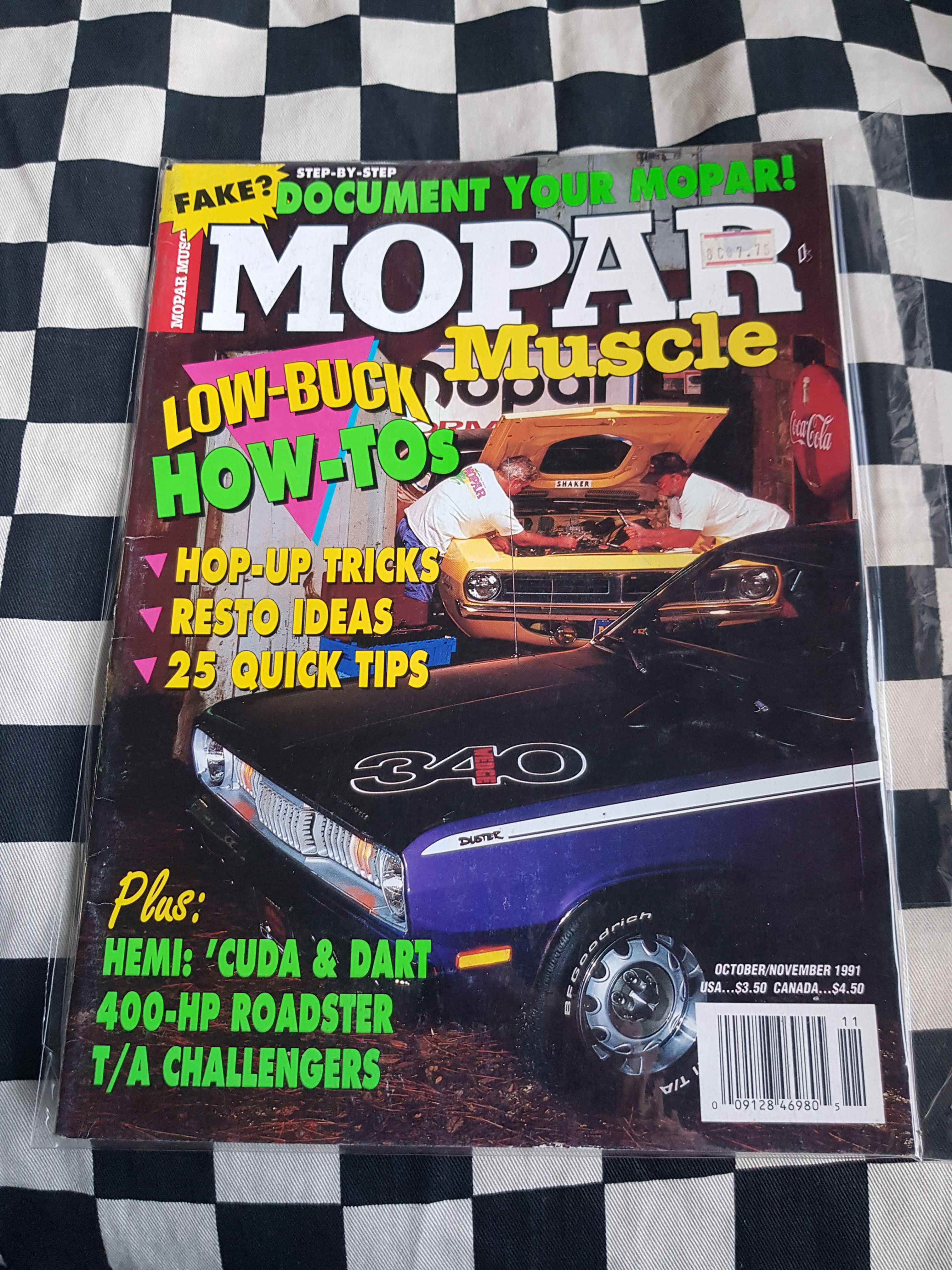 Mopar Muscle Magazine 10-11/91 Dodge Hemi Plymouth Gtx Valiant Cuda Charger