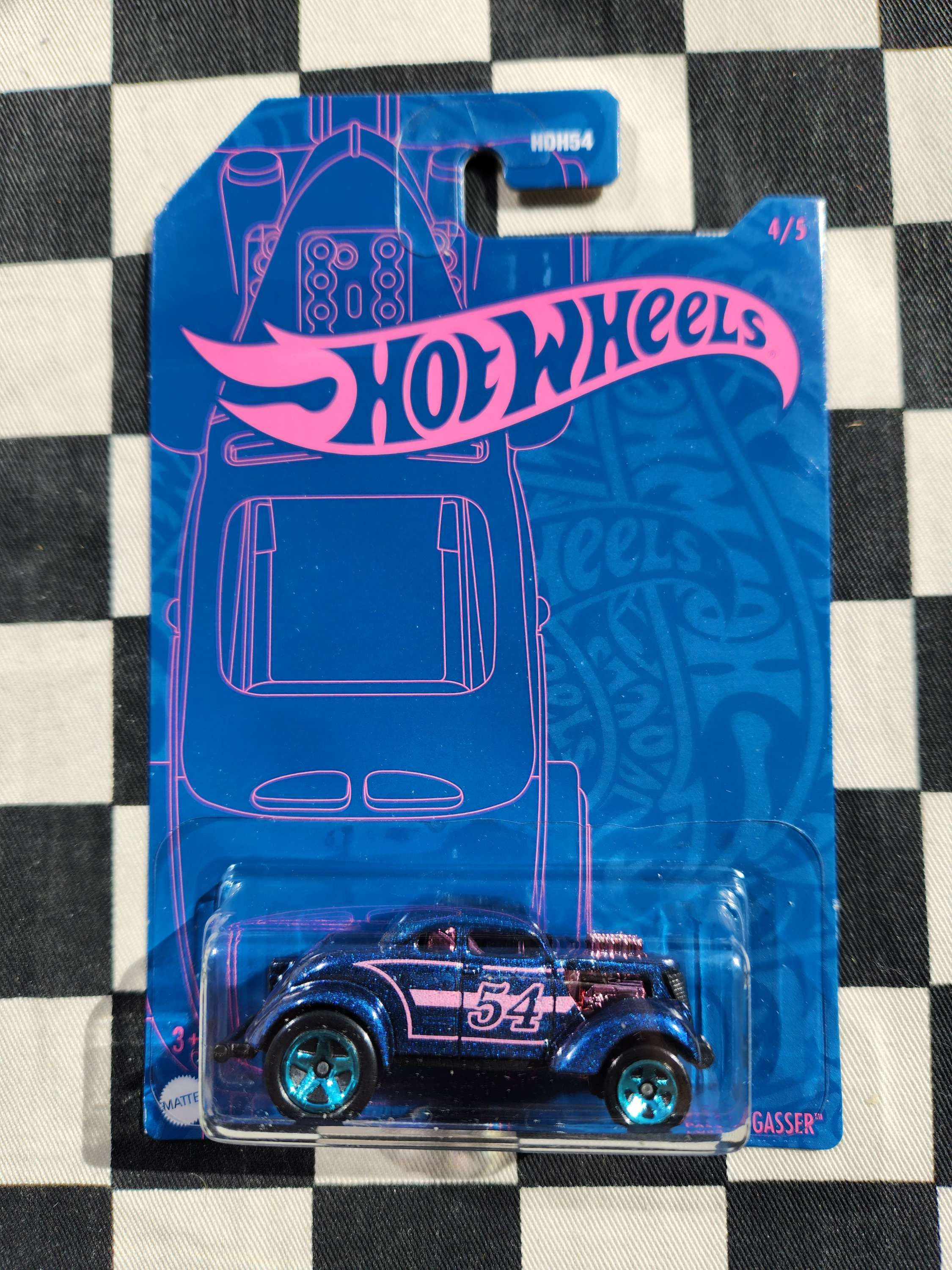 Hot Wheels 54th Anniversary Blue & Pink 4/5 Pass n Gasser 36 Ford