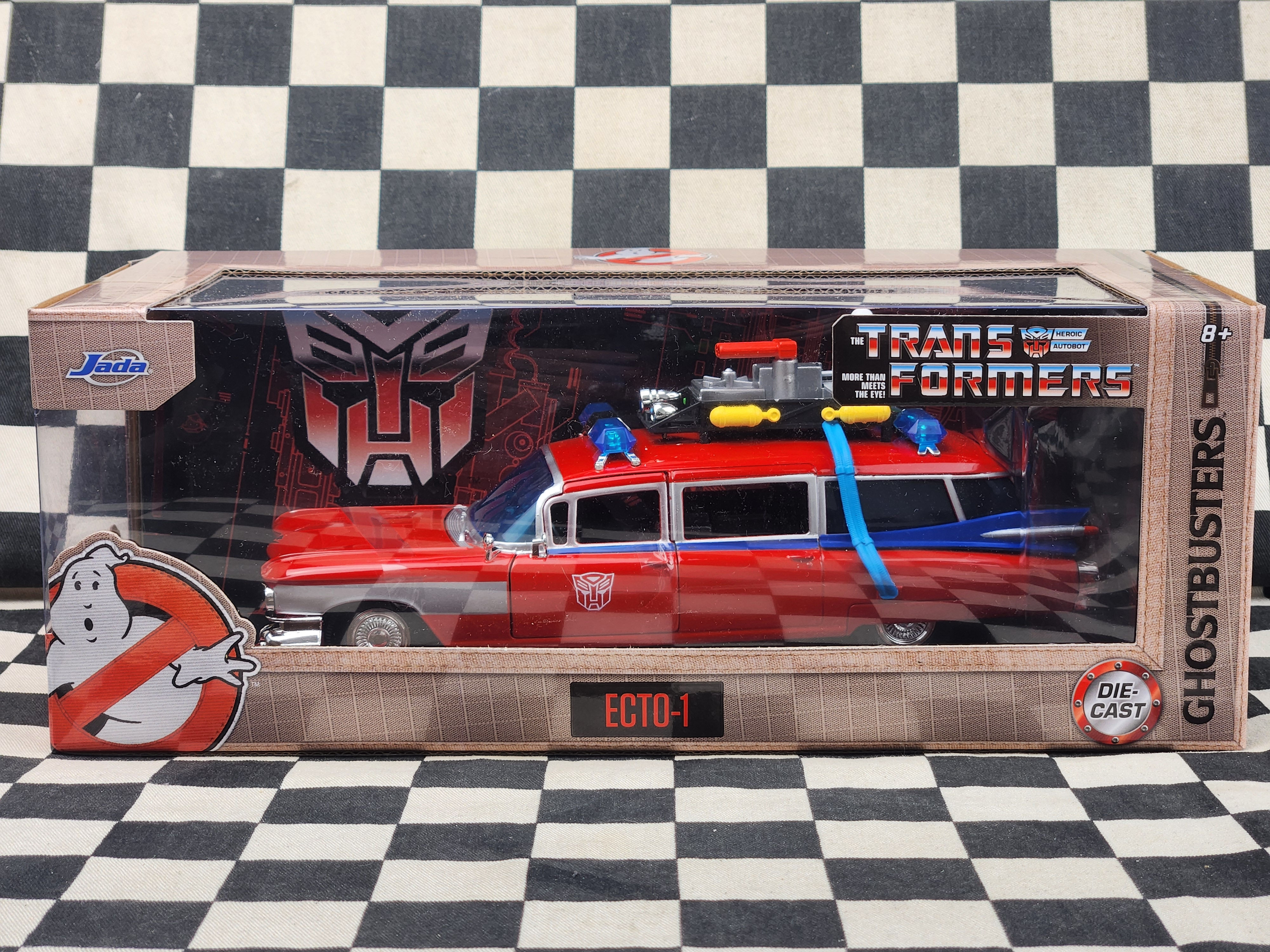Jada 1/24 Ghostbusters Ecto 1 Transformers Colaboration Cadillac Ambulance