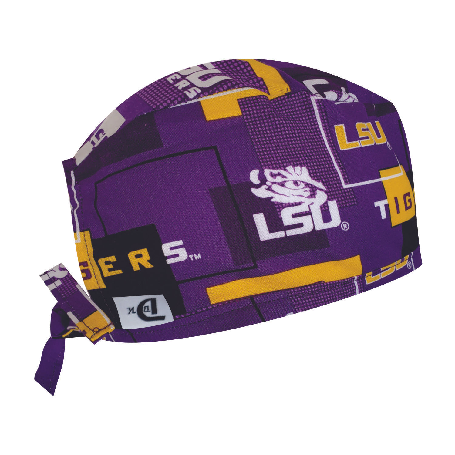 Purple LSU Skull Cap