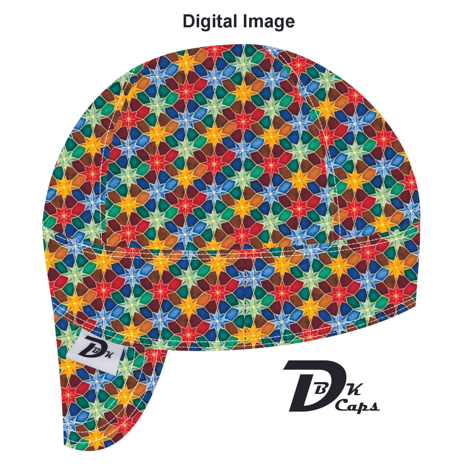 Red Bethlehem Star Welding Cap