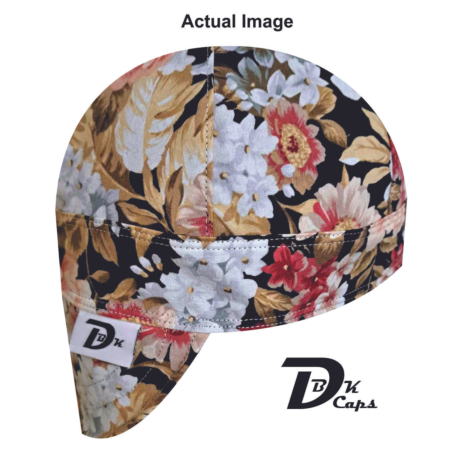 Black Peach Flower Welding Cap
