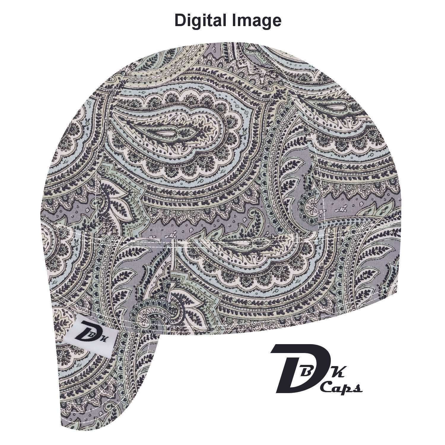 Green Paisley (Large) Welding Cap