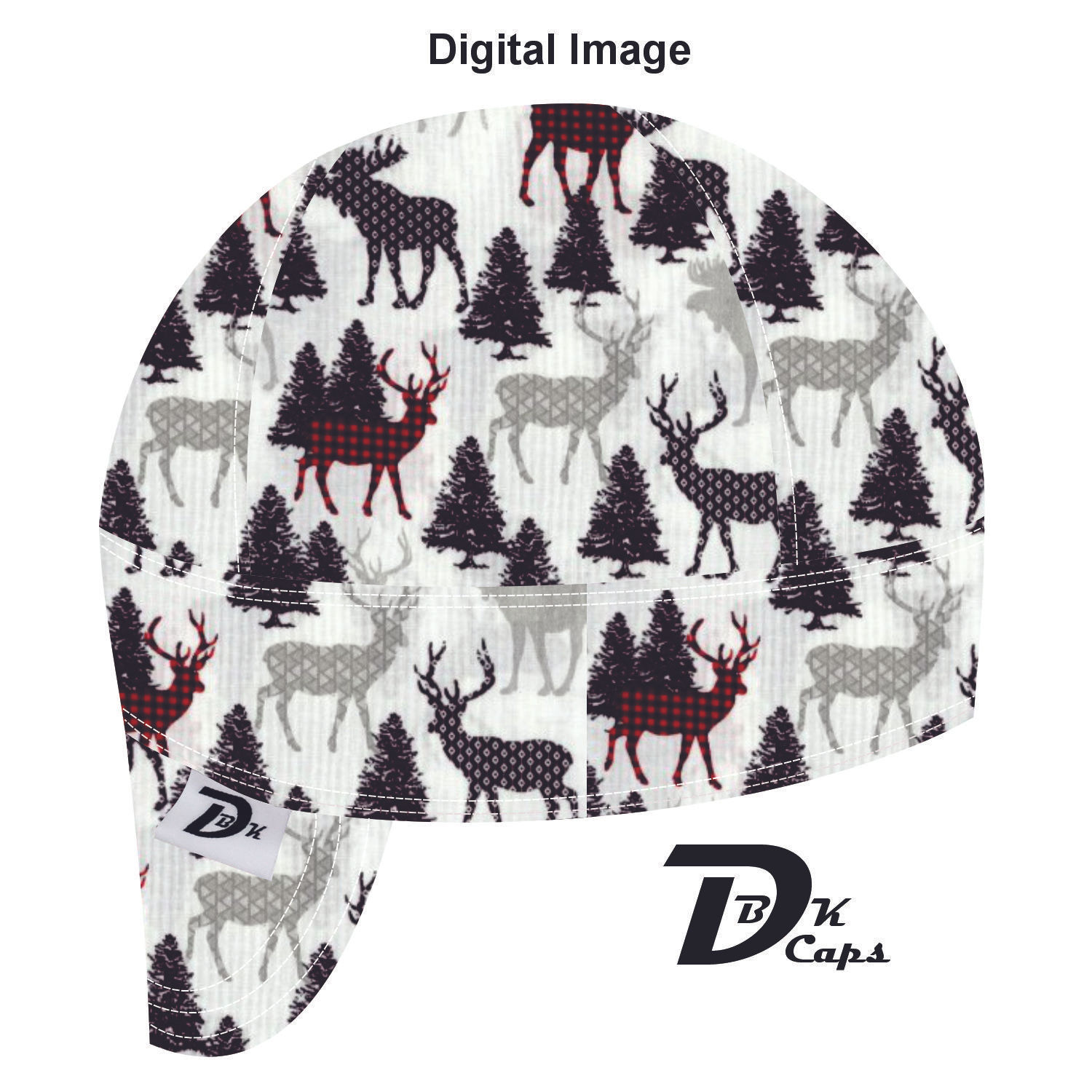 White Christmas Lodge Welding Cap
