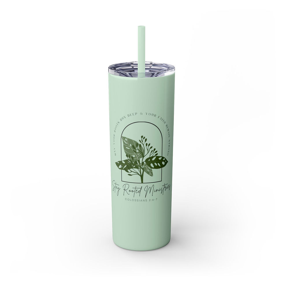 Thumbnail: Skinny Tumbler with Straw, 20oz