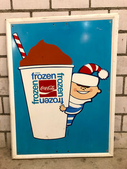 Coca-Cola frozen sign 1969