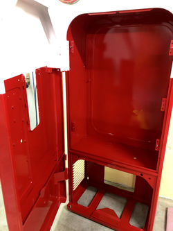 Nasslackierung Coke red