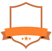 Blank Orange Badge