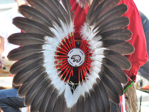 Dancing with the First Nation dancers