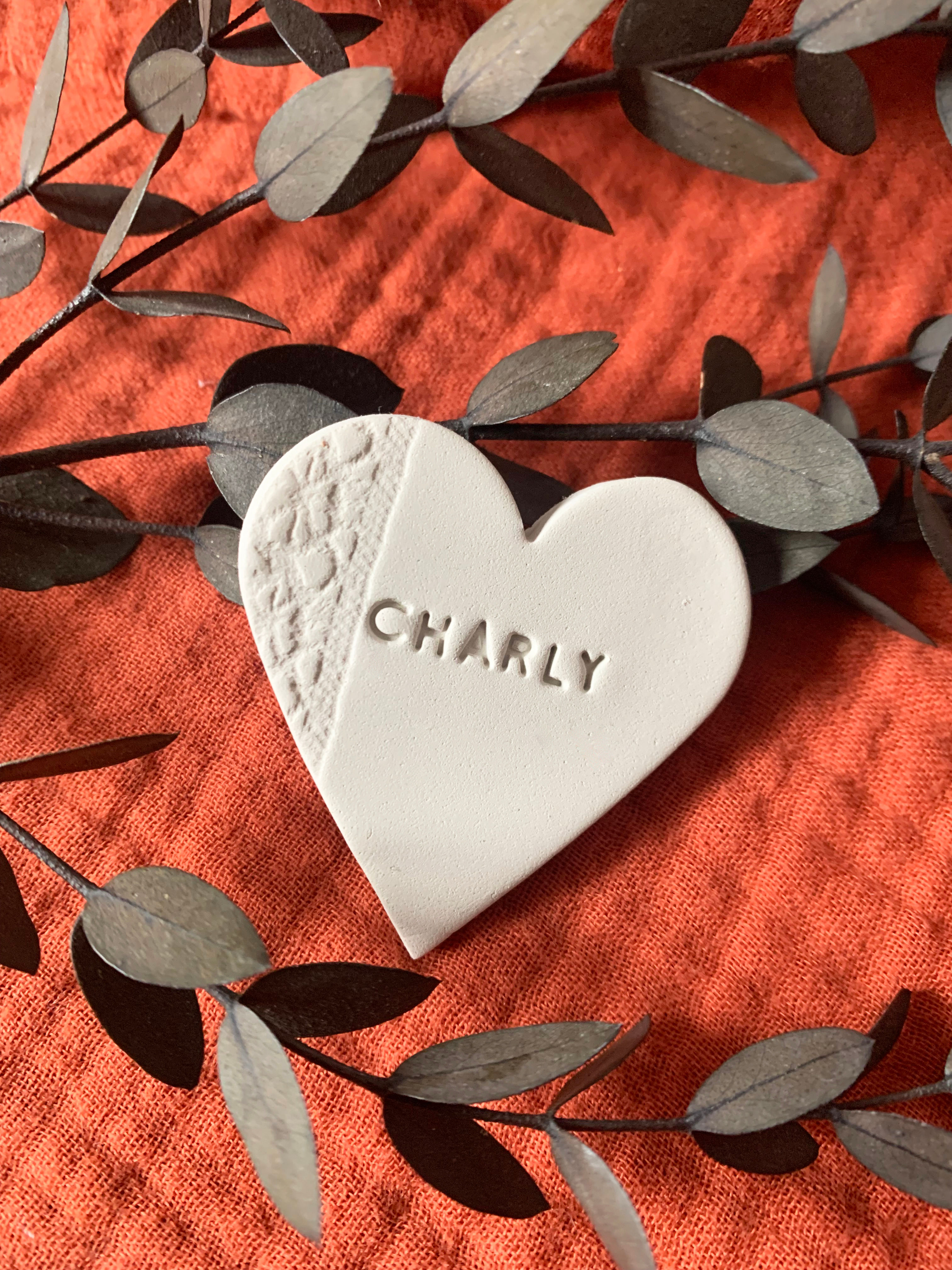 Marque-place  "Cœur d'amour"