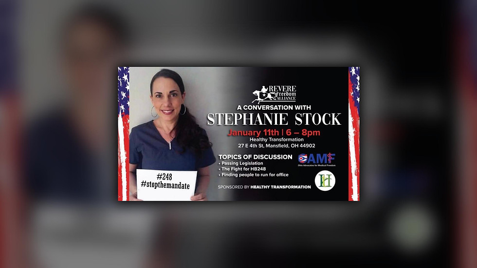 A Conversation with Stephanie Stock, by Revere Freedom Alliance