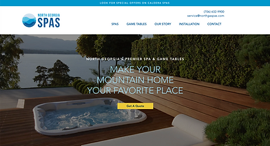 North Georgia Spas WEbsite