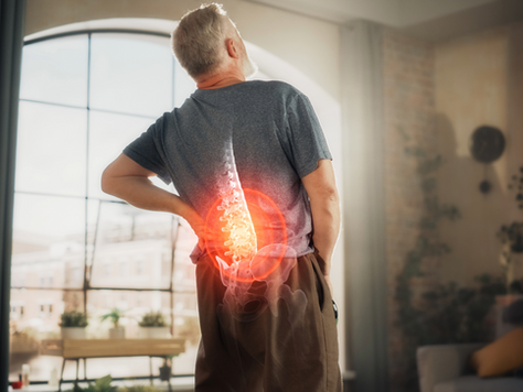 Man with lower back pain