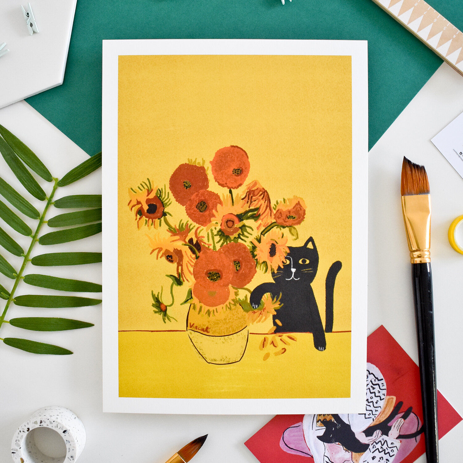 Affiche SUNFLOWER CAT
