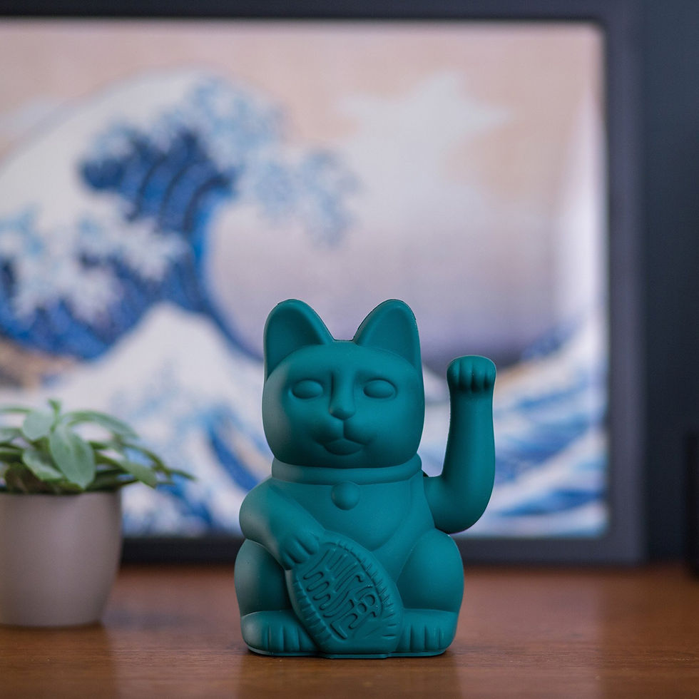 Miniature : Maneki Neko | Vert foncé
