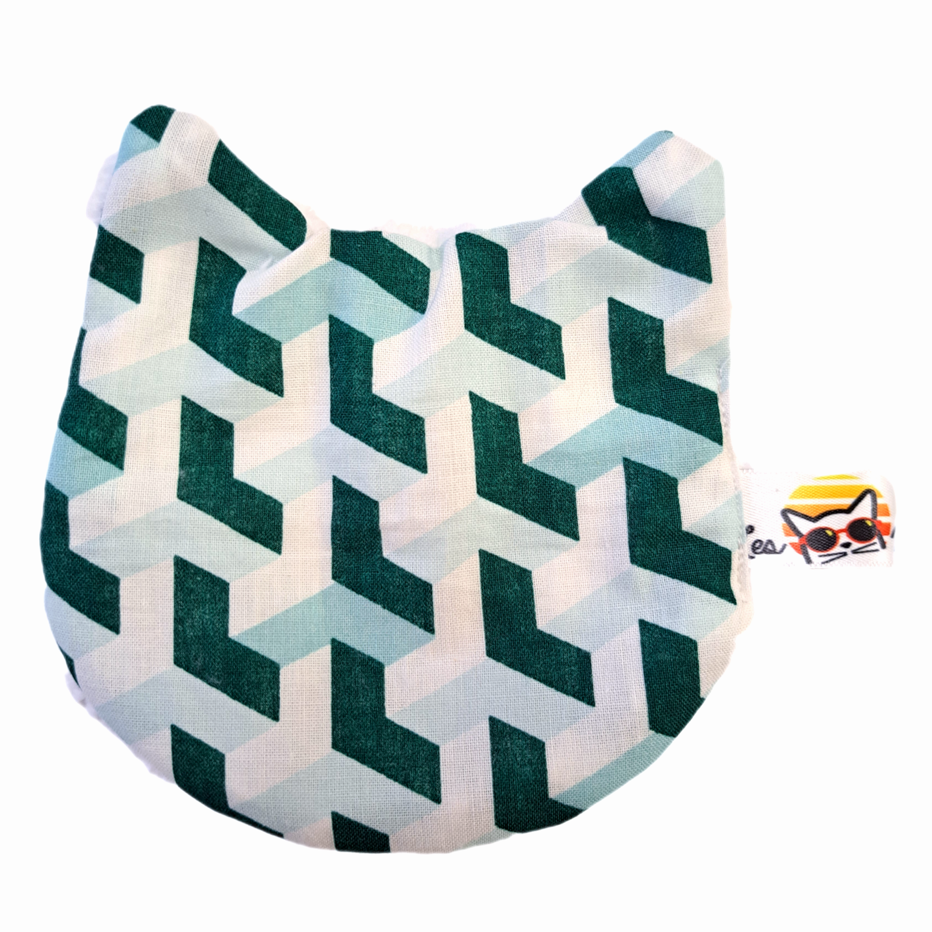 Lingettes réutilisables tête de chat