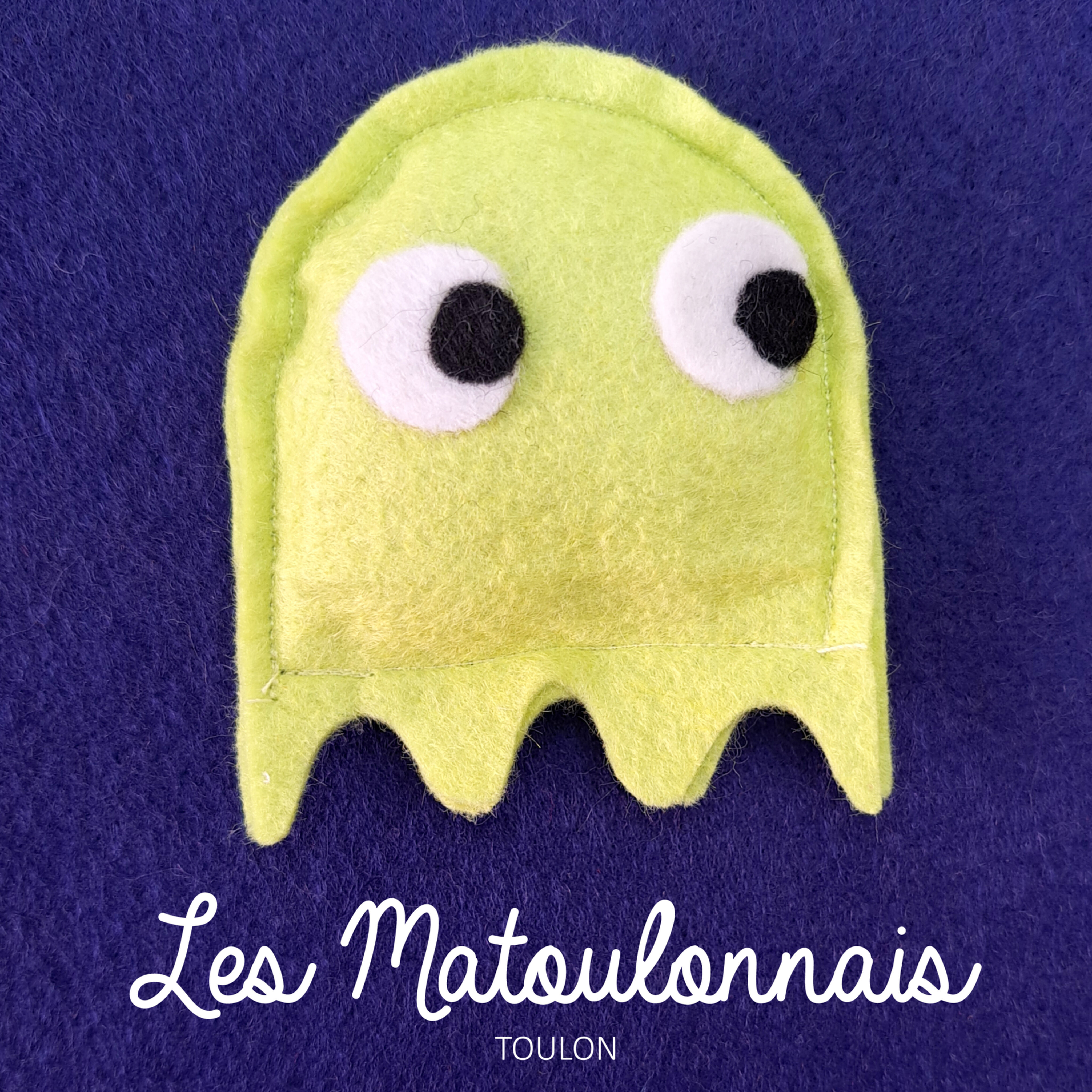 Fantôme vert clair en feutrine "LES MATOULONNAIS"