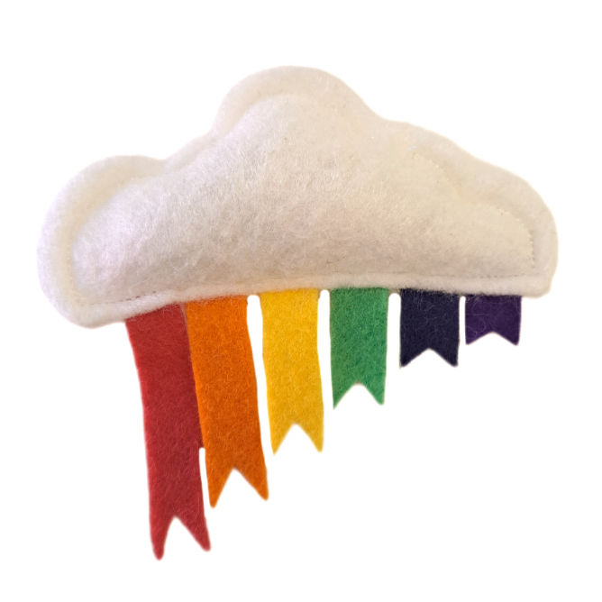 Miniature : Nuage rainbow en feutrine "LES MATOULONNAIS"