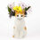 Miniature : Vase chat roux et blanc - Squash