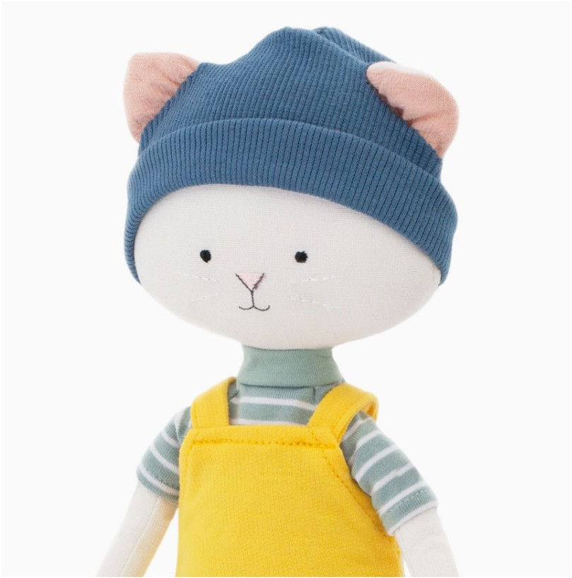 Miniature : Peluche en coton, Cotti Motti, Nicky le Chat