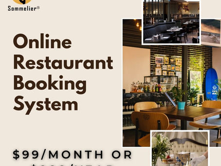 Sommelier Online Restaurant Booking system