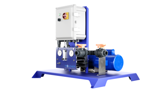 Moleaer XTB nanobubble generator unit on a blue base