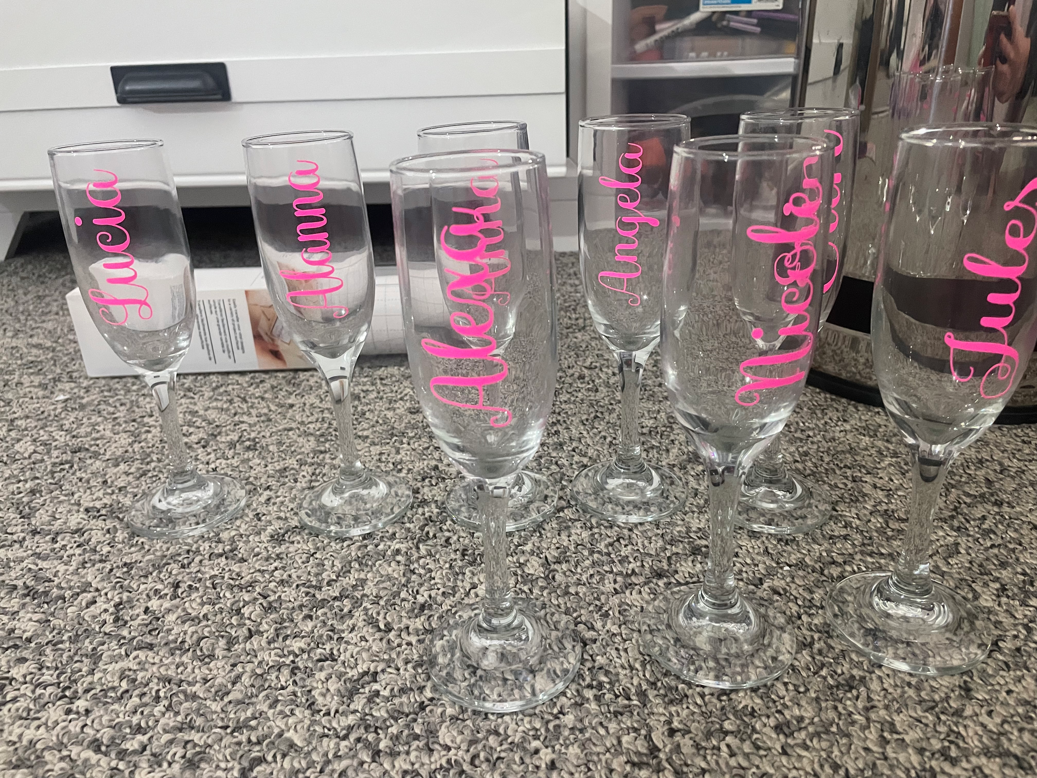 Custom Champagne Glasses 