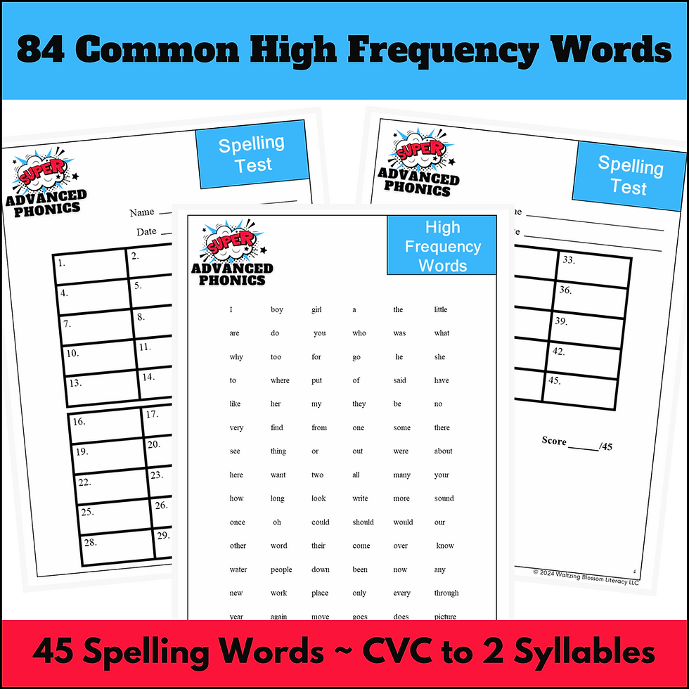 Thumbnail: Free Super Advanced Phonics Screening Test for 1st & 2nd Grades
