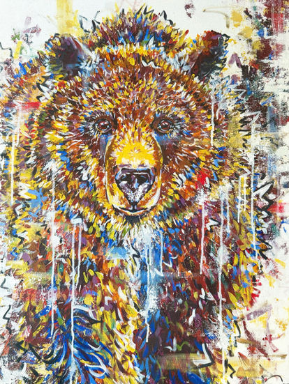 Grizzly Bear, Wildlife Art, Art, Grizzly 399