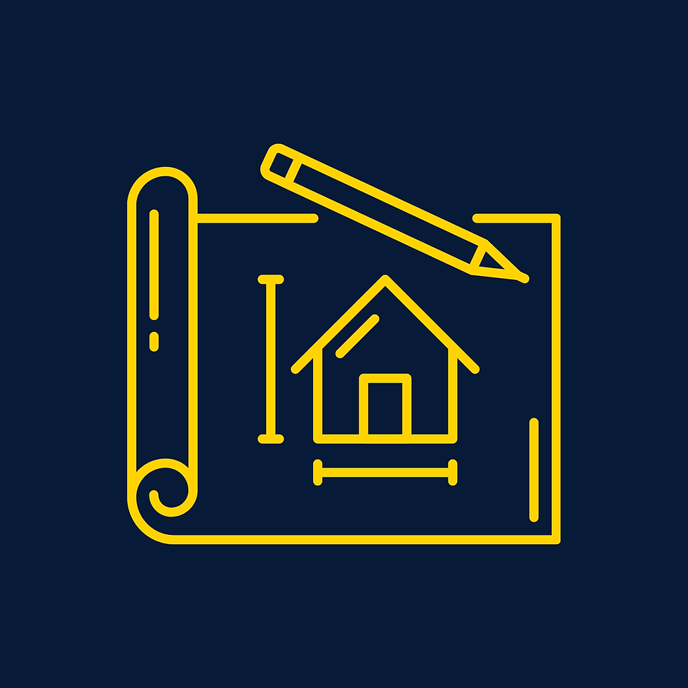 Imagem representativa de uma planta técnica de uma casa, remetendo a parceria com um engenheiro civil experiente