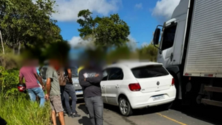 Acidente é registrado na BA-026, próximo a Amargosa