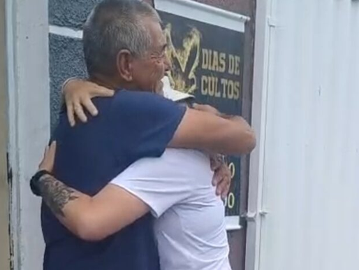 Após procurar na região de Amargosa, filha reencontra o pai após 41 anos no Paraná