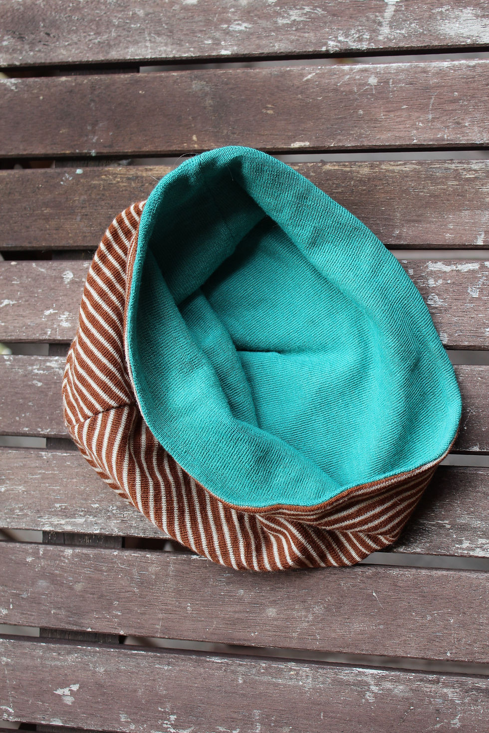 Miniaturbild: Wendebeanie aus Wolle Seide kbT, mulesingfrei