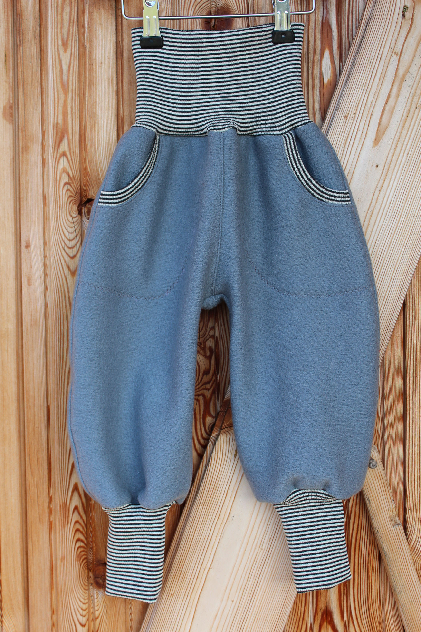 Walkhose mit Wollbündchen in Wunschfarbe bio, mulesingfrei