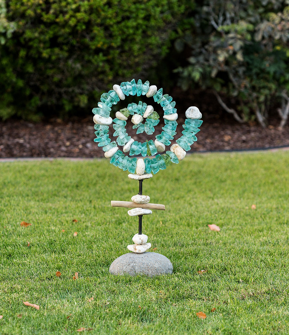 Thumbnail: Spiral Garden Stand, Handmade Garden Stand, Garden Decor, Outdoor Decor, Porch and Patio, Lawn Decor, Garden Stakes, Unique