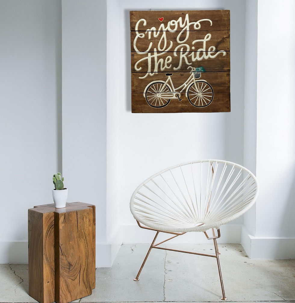 Thumbnail: Wooden Wall Sign - Enjoy the Ride - Home Accents - Home Decor